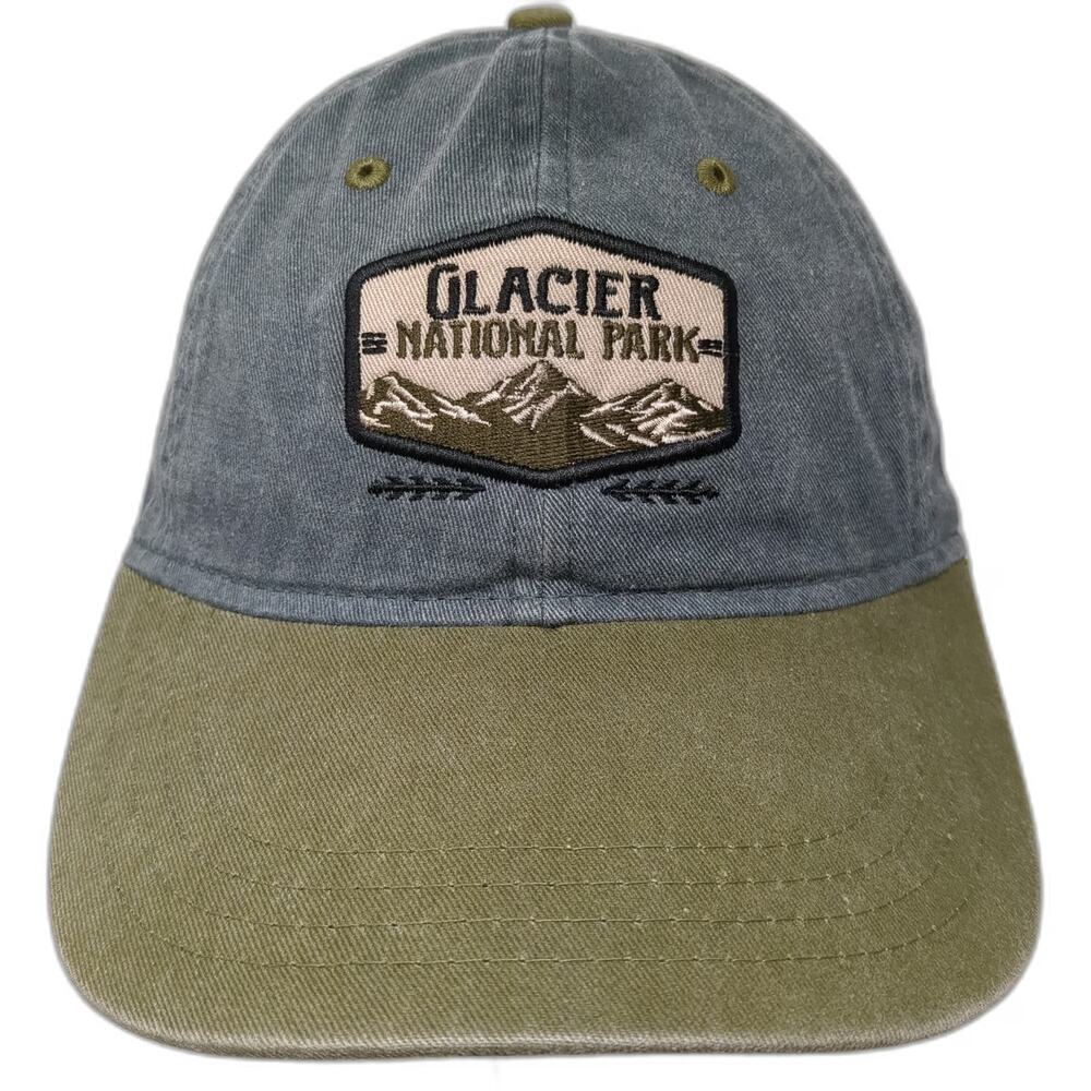 Ouray Baseball Cap Blue Green One Size Glacier National Park Mountains Hat
